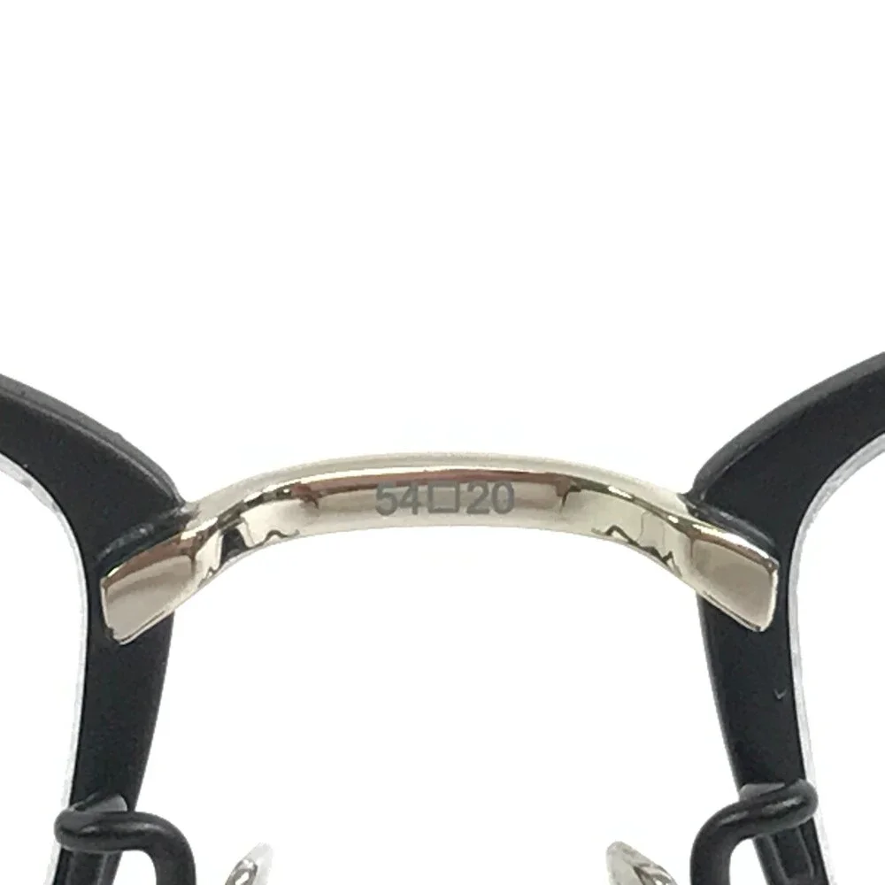Saint Laurent Eyeglasses Frames SL585 002 Black Silver Rectangle 54-20-145